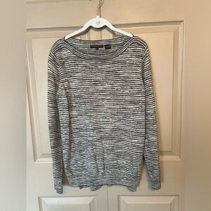 JEANNE PIERRE Black,White and Gray Sweater